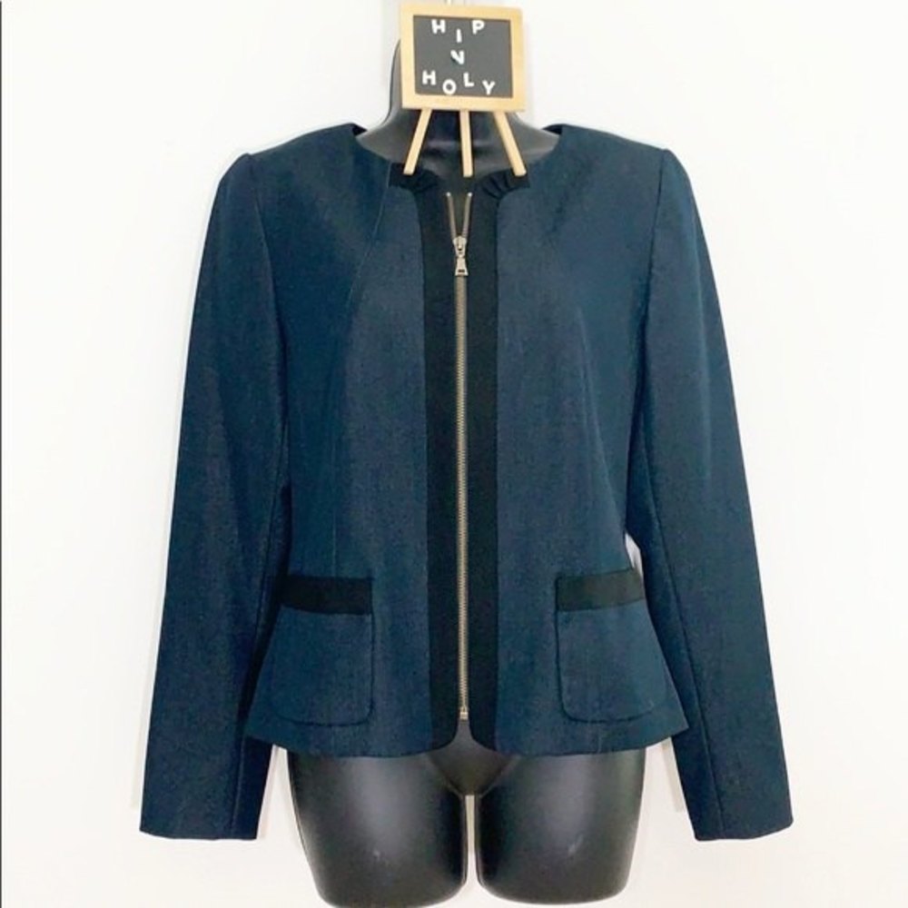 TAHARI  Diana Jacket Indigo Size 8
